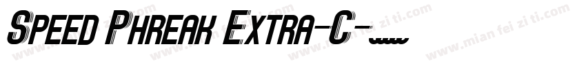 Speed Phreak Extra-C字体转换